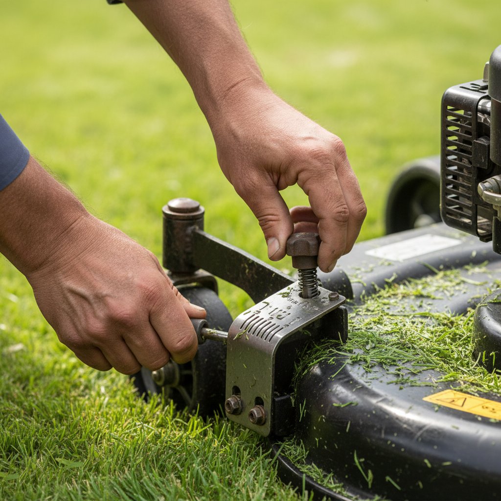 Professional lawn mowing equipment