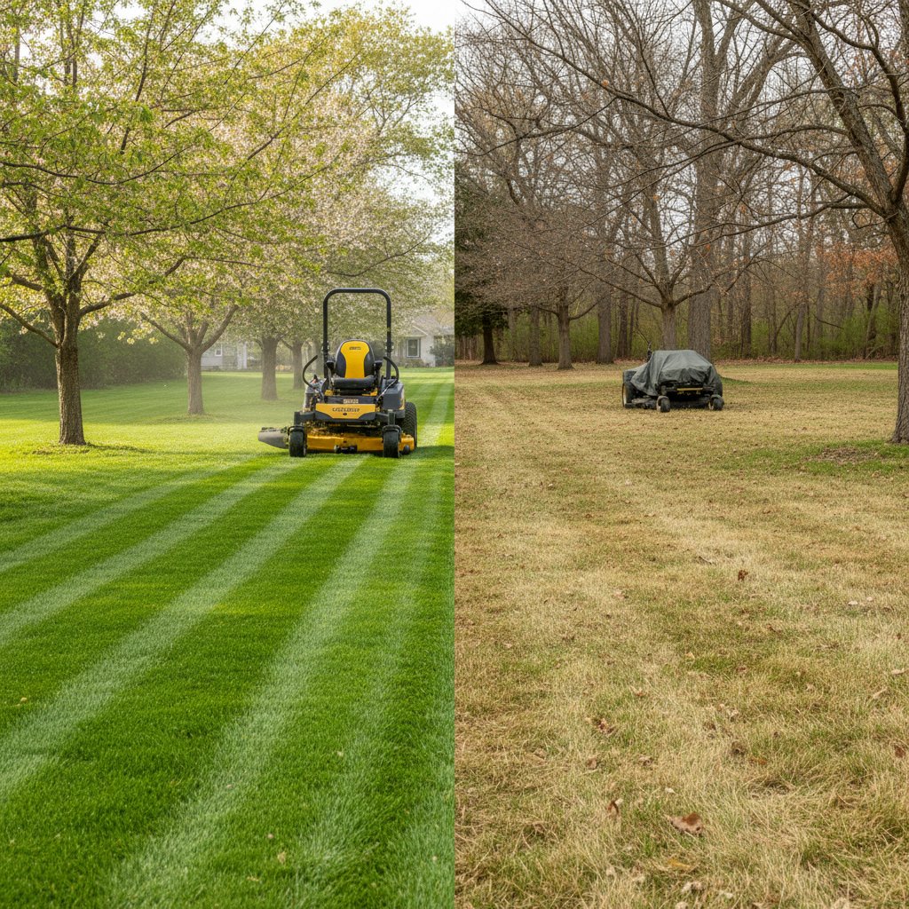 Lawn mowing frequency